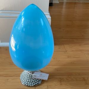 Blue Easter egg decoration